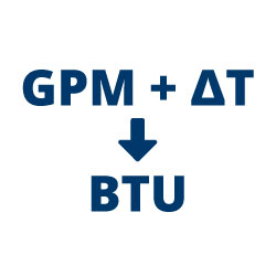 GPM + &Delta;T → BTU